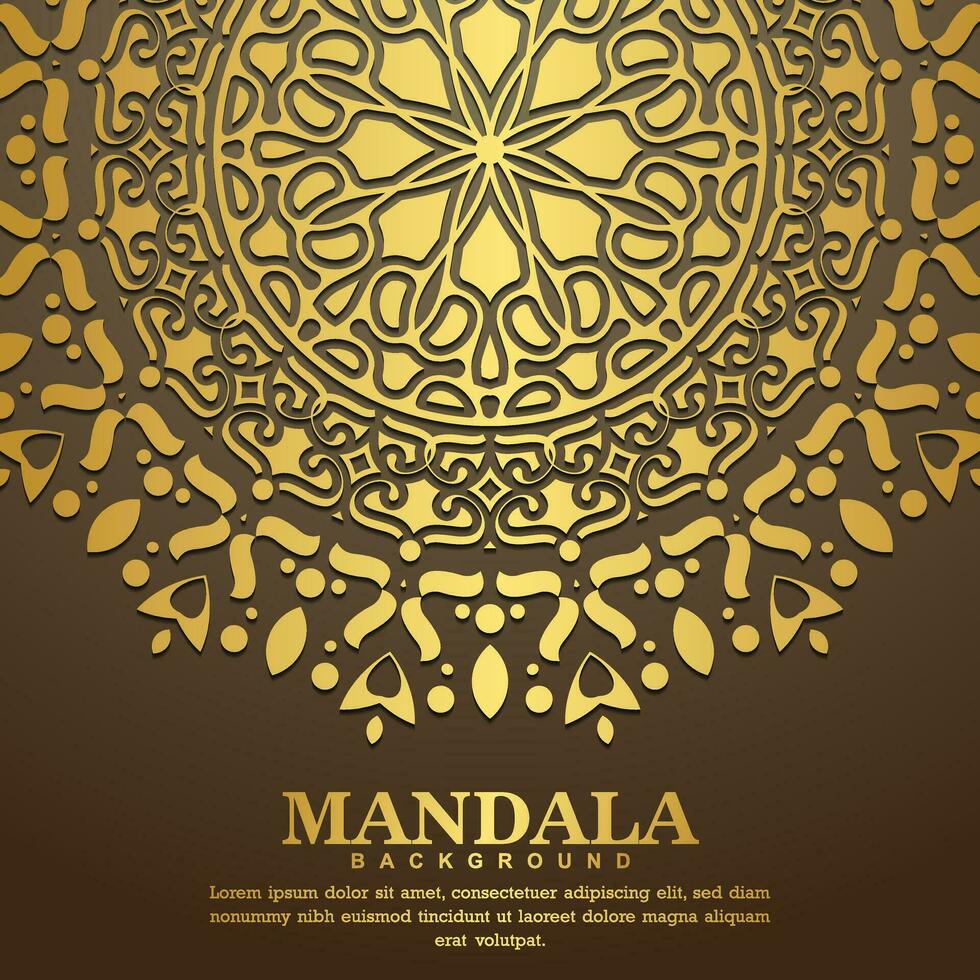 luxe sier mandala achtergrond met Arabische islamitische Oost-patroon stijl premium vector