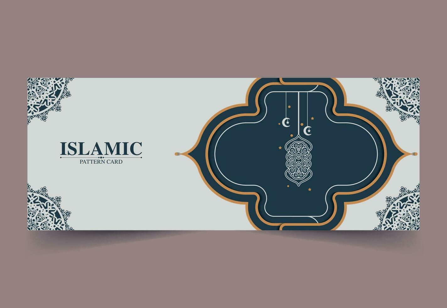 Islamitisch Ramadan kareem kaart ontwerp vector