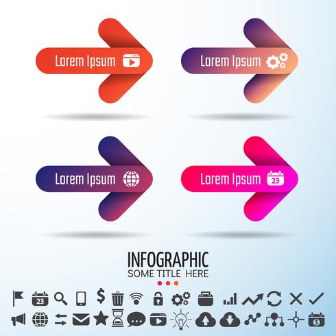 Infographics ontwerpsjabloon vector