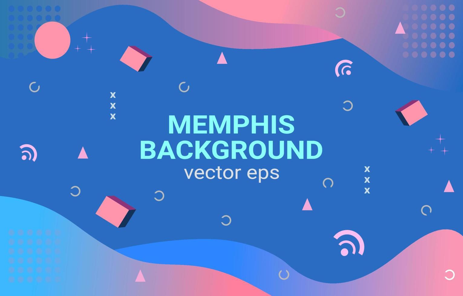 abstracte memphis geometrische achtergrond met vloeibare vormen. stijlvolle gradiëntvorm samenstelling. cool achtergrondontwerp voor post op sociale media vector