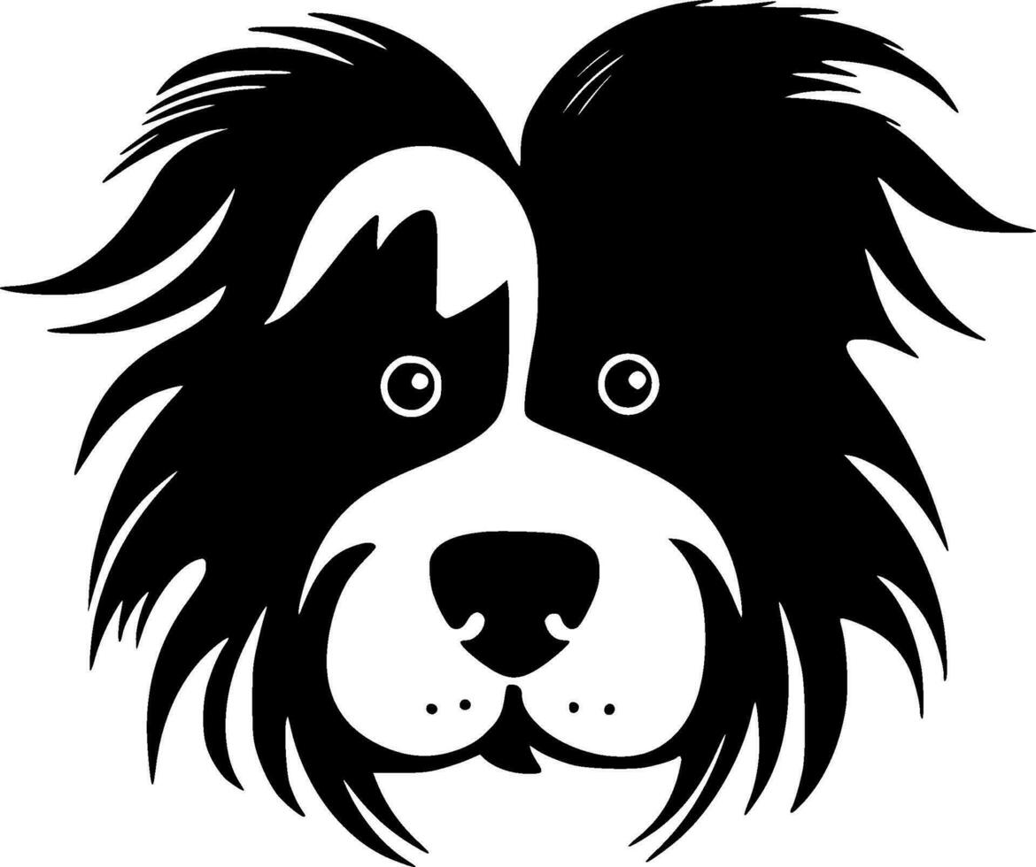 hond - minimalistische en vlak logo - vector illustratie