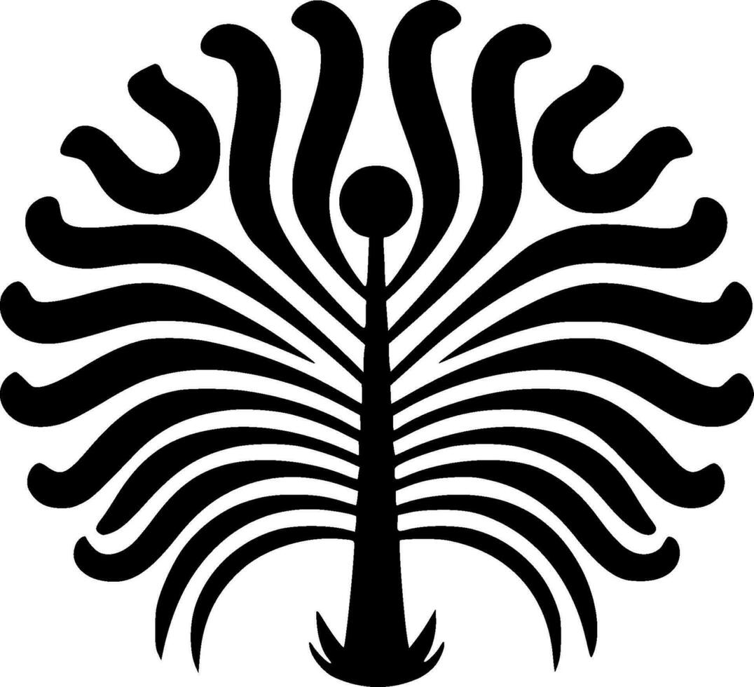 boho - minimalistische en vlak logo - vector illustratie