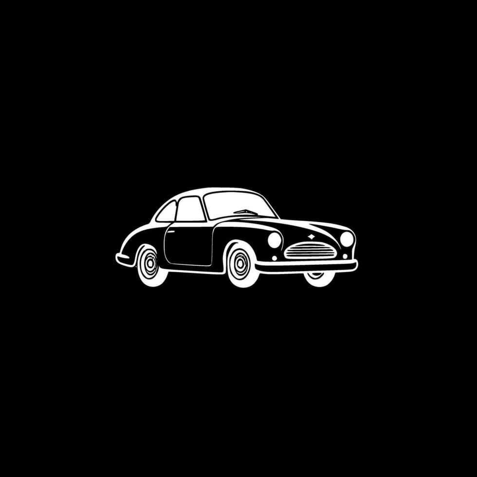 auto - minimalistische en vlak logo - vector illustratie