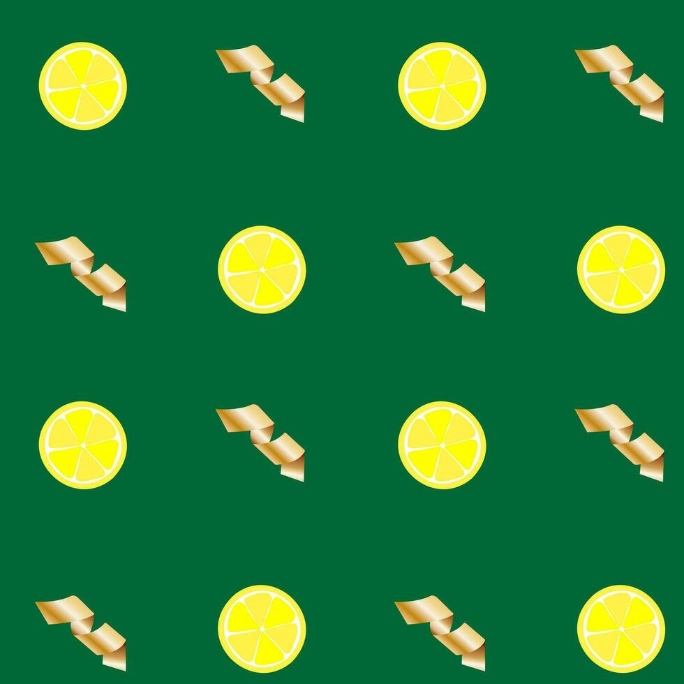 groen naadloos citroen en slang confetti patroon. modieus sjabloon voor kerstmis, nieuw jaar. vector illustratie.