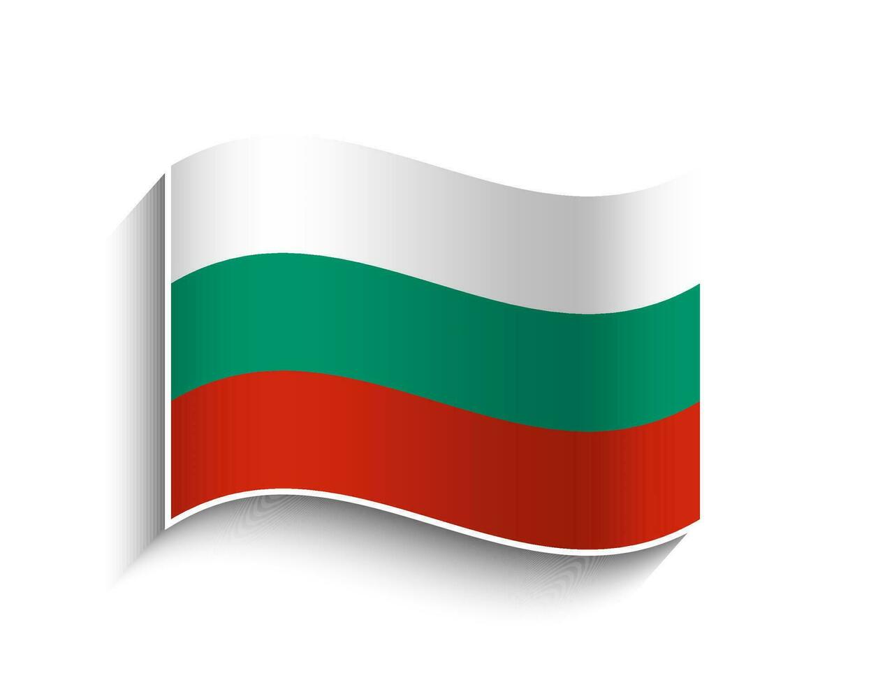 vector bulgarije golvend vlag icoon