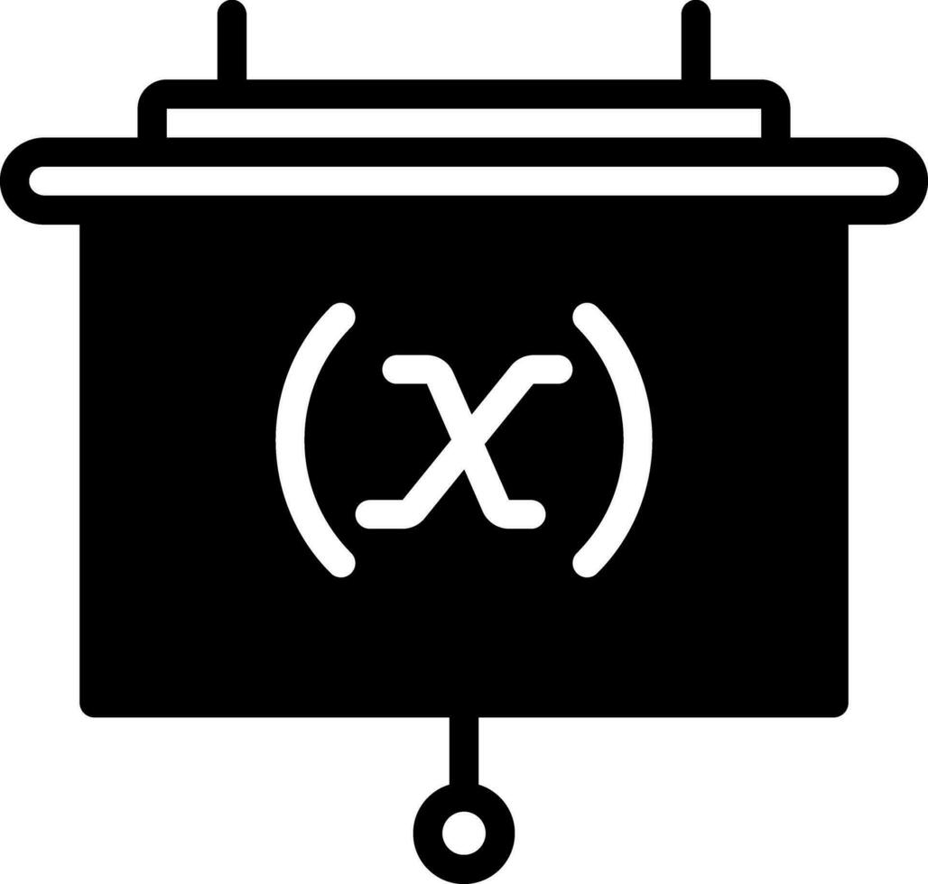 solide icoon voor variabel vector