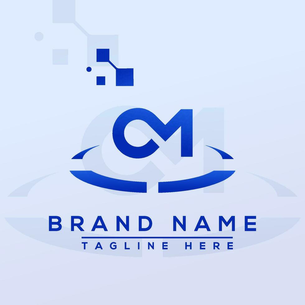 brief cm professioneel logo voor allemaal soorten van bedrijf vector