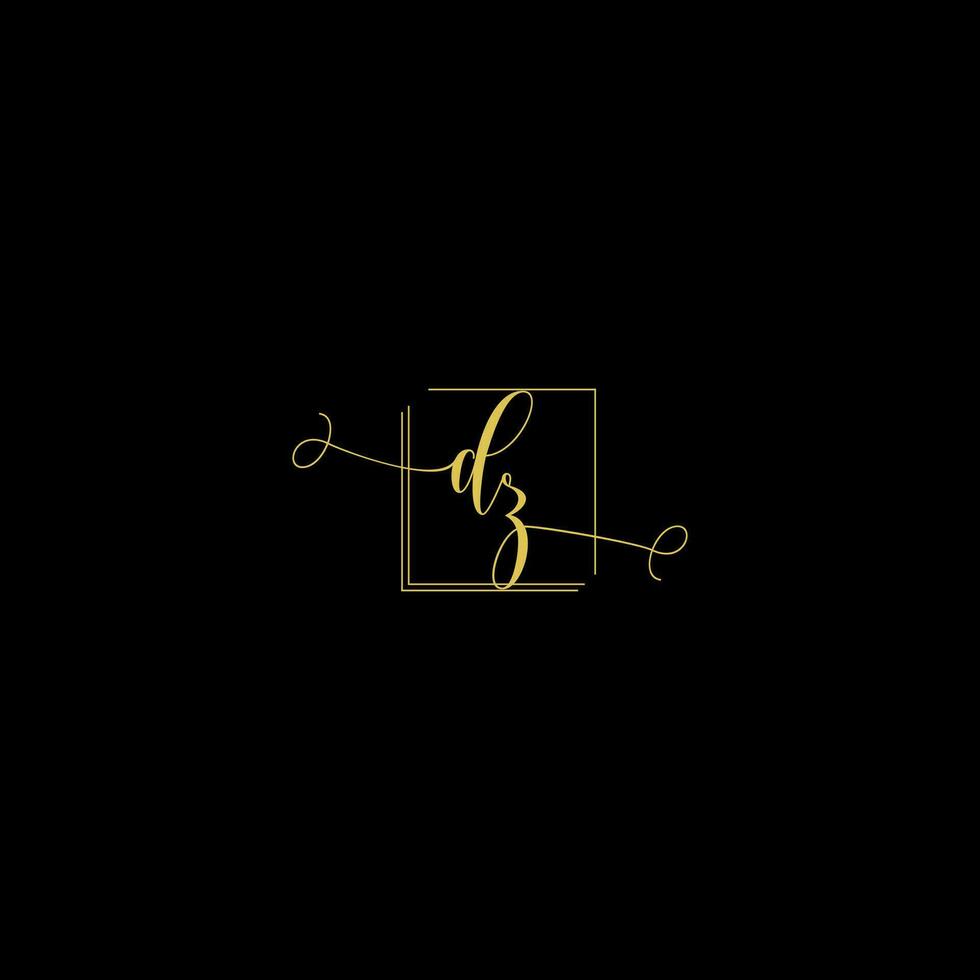 dz creatief modern brieven logo ontwerp sjabloon vector