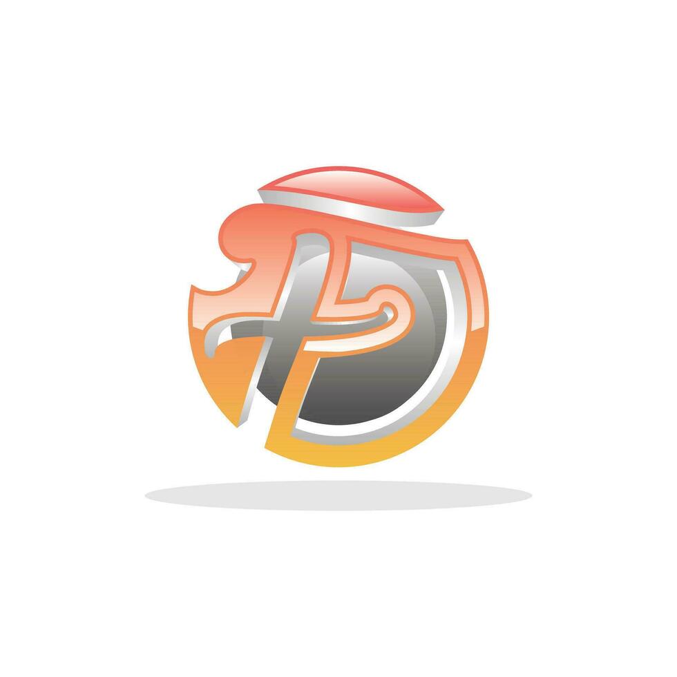 eerste logo f wereldbol cirkel ontwerp vector, bruikbaar voor bedrijf en technologie logo's. vlak vector logo ontwerp sjabloon element