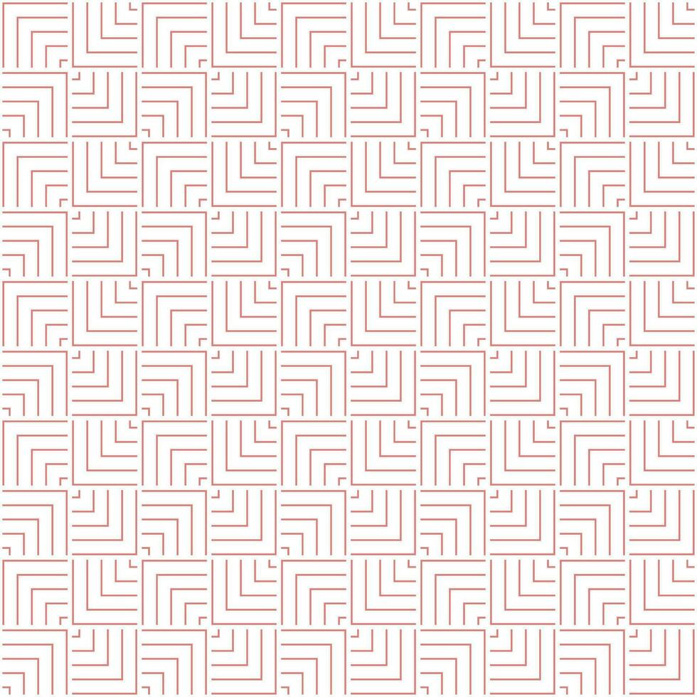 roze en wit naadloos abstract meetkundig overlappende lijnen en pleinen patroon vector