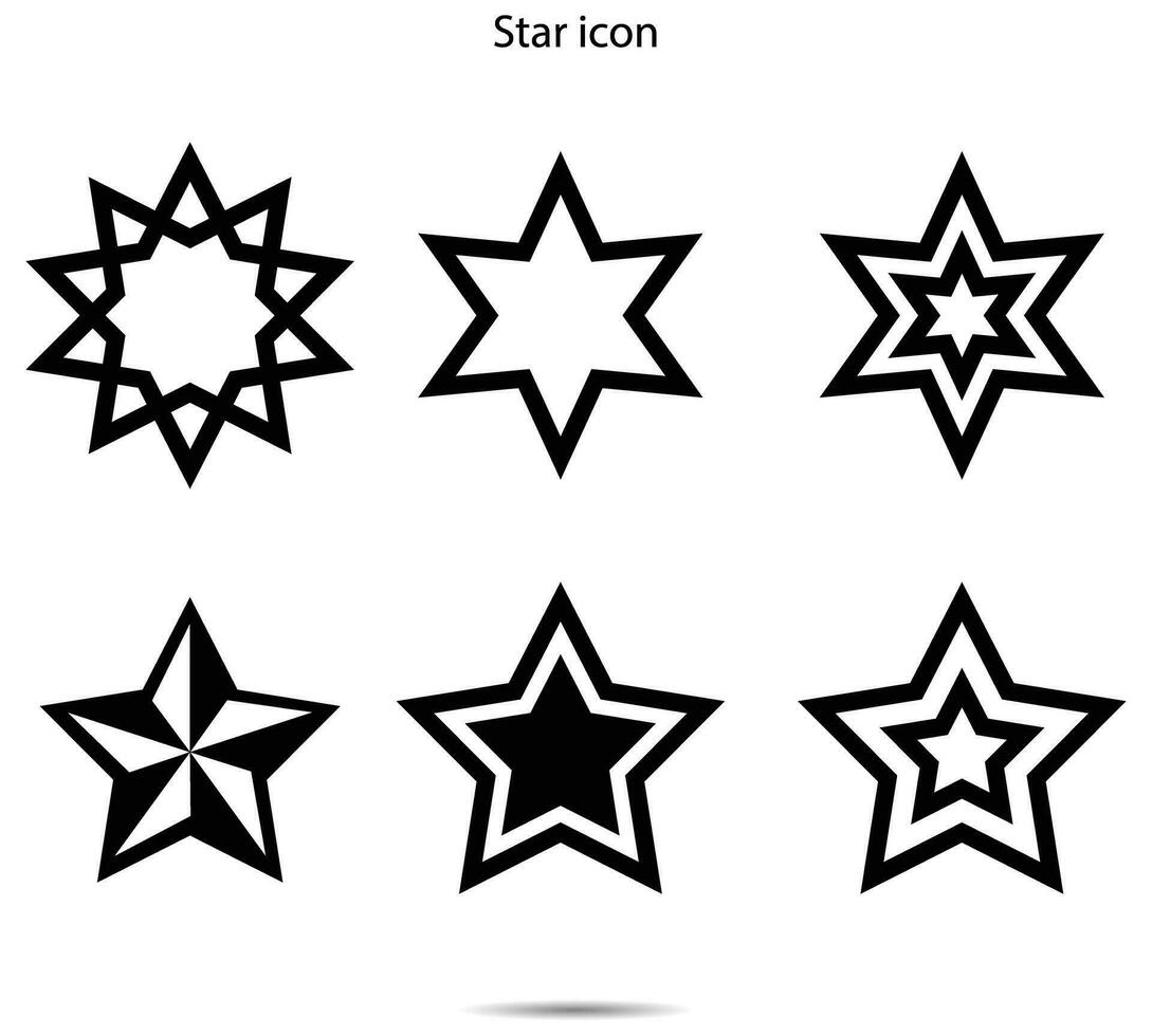 ster icoon, vector illustratie