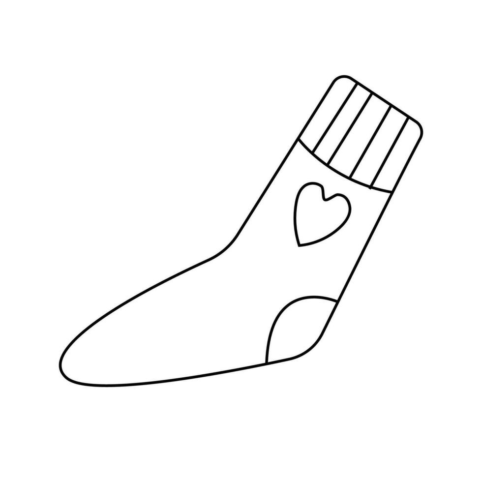 sokken. vector illustratie in tekening stijl.
