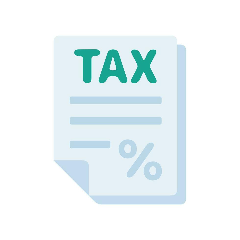 belasting document icoon. documenten voor indienen belastingen. vector