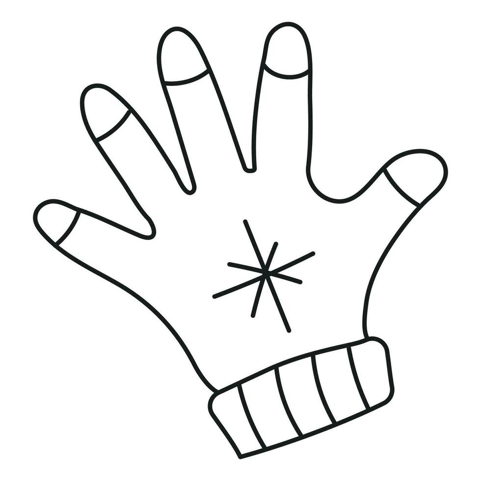 illustratie van een vuisthandschoen Aan een wit achtergrond vector