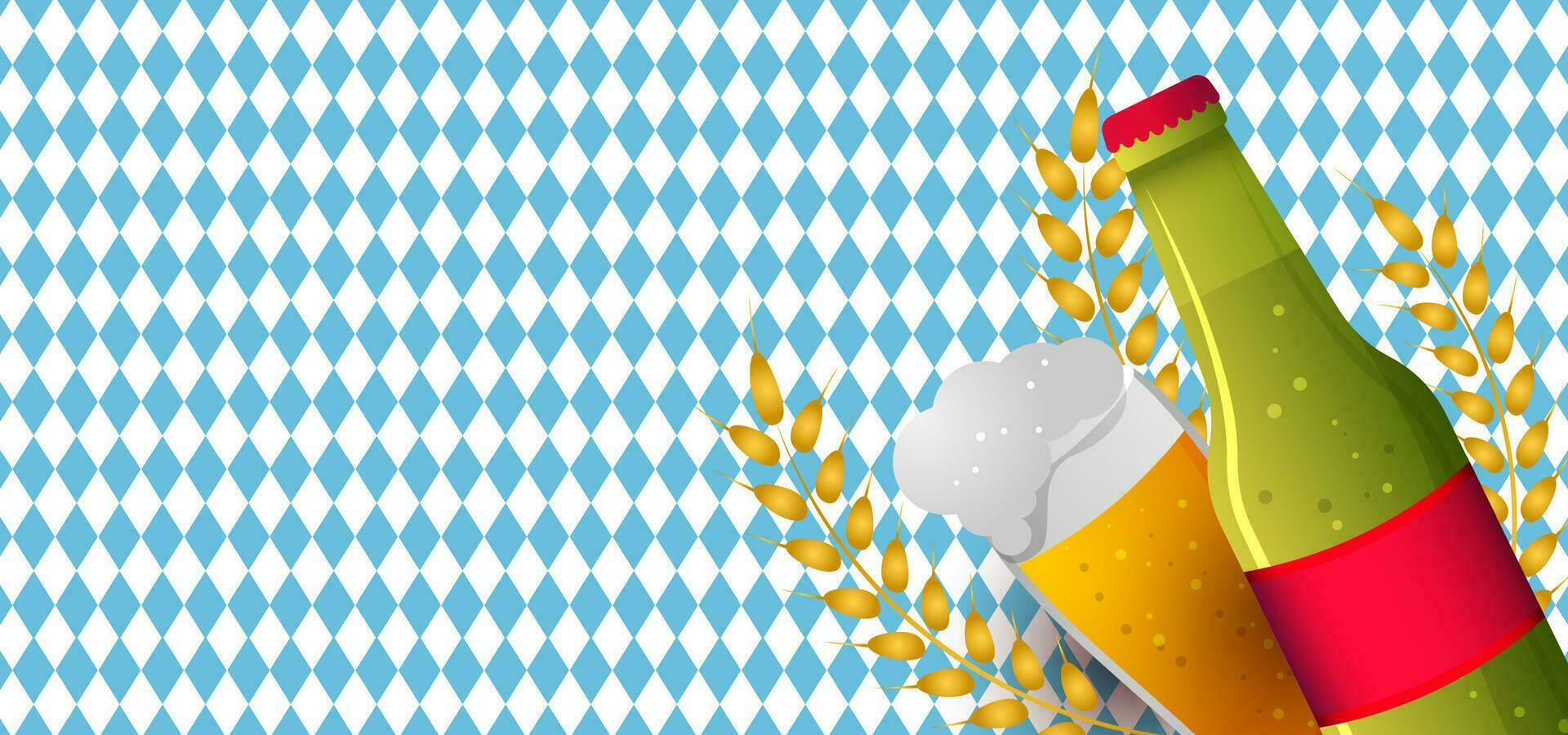 oktoberfeest Duitsland festival, vector achtergrond