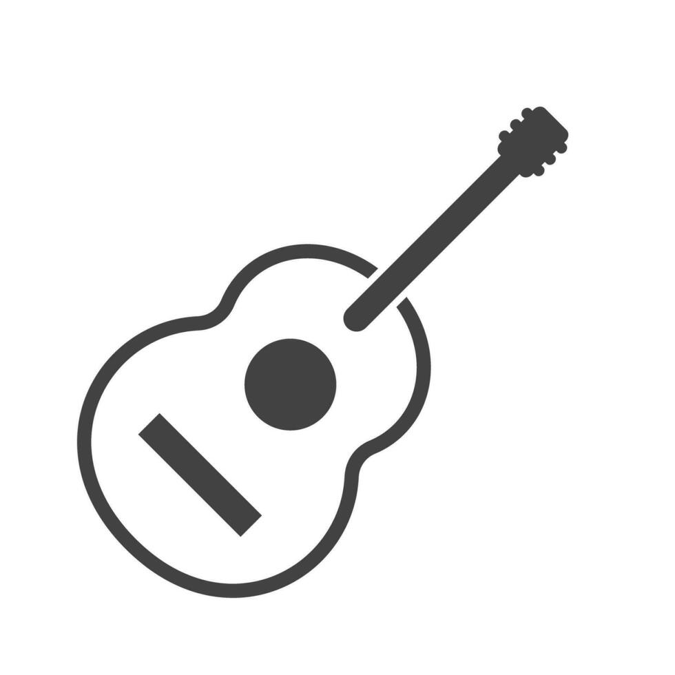 gemakkelijk gitaar icoon. musical instrument. vector. vector