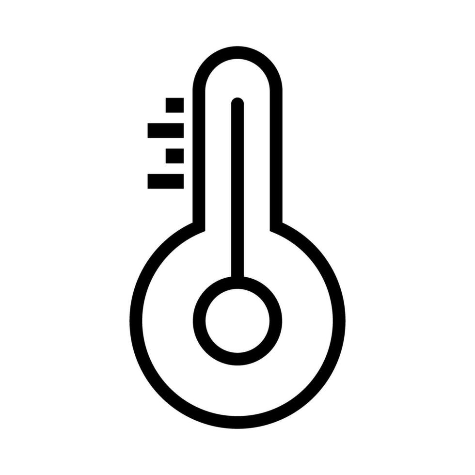 gemakkelijk thermometer icoon. temperatuur. vector. vector