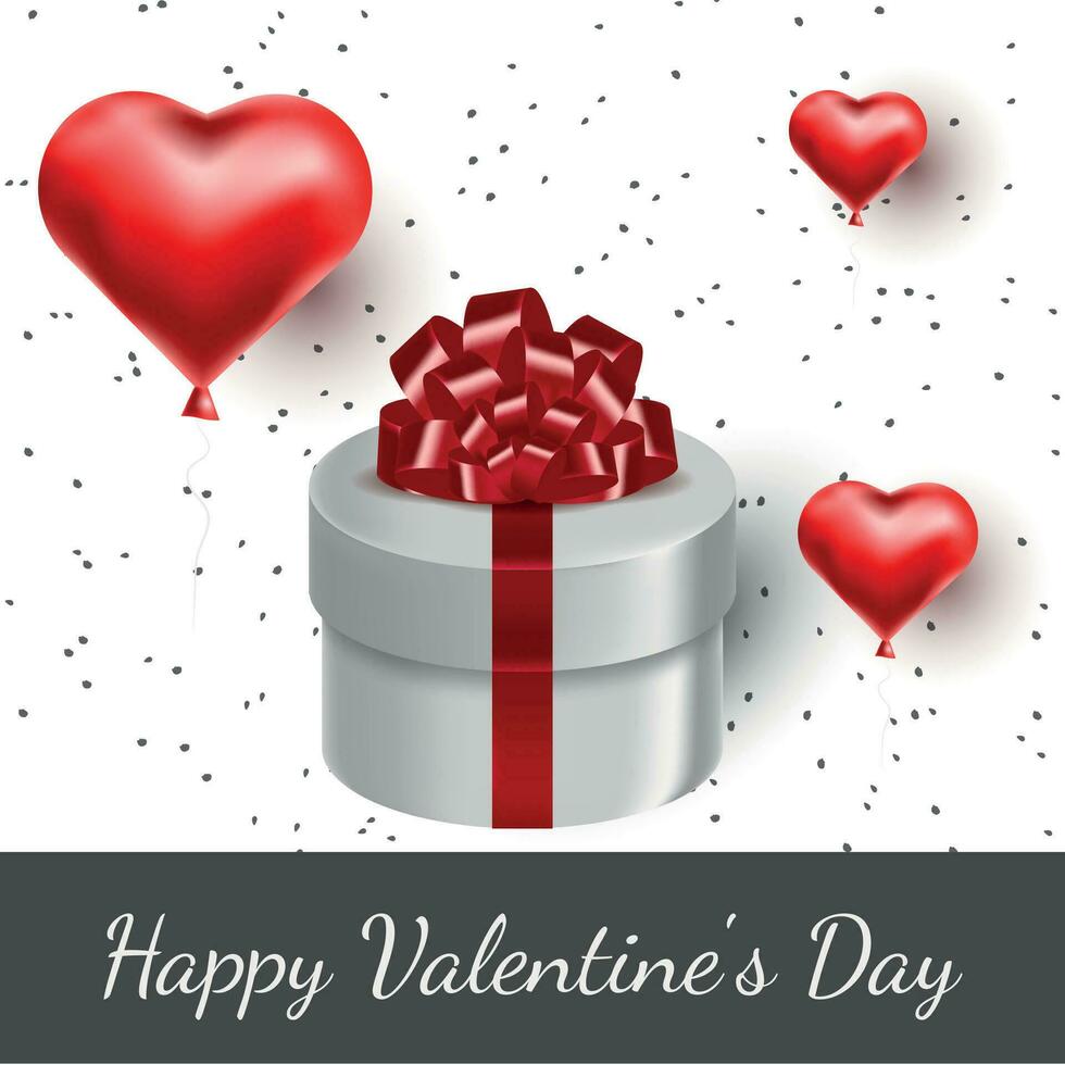 gelukkig valentijnsdag dag vector banier met harten