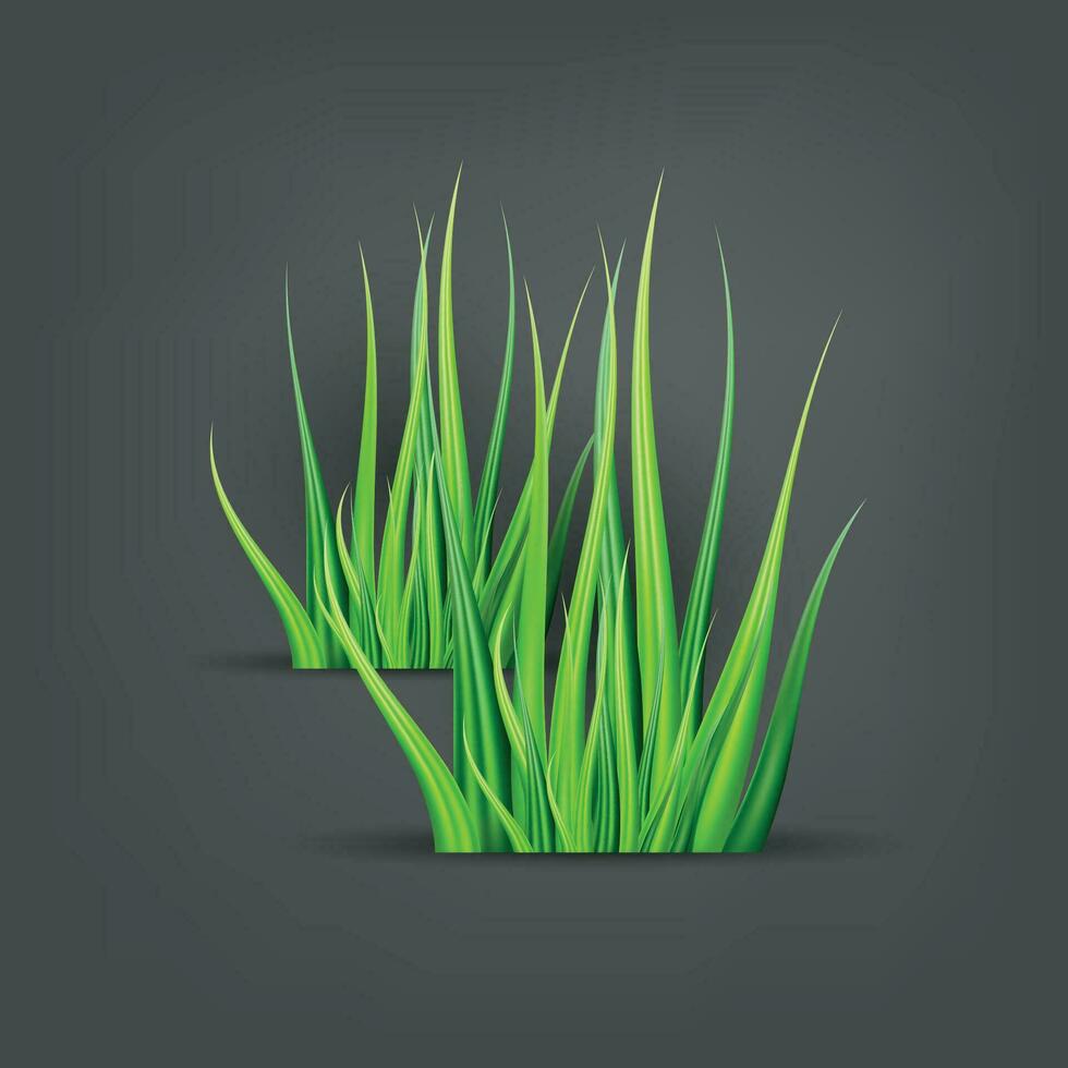 voorjaar vector illustratie met groen gras