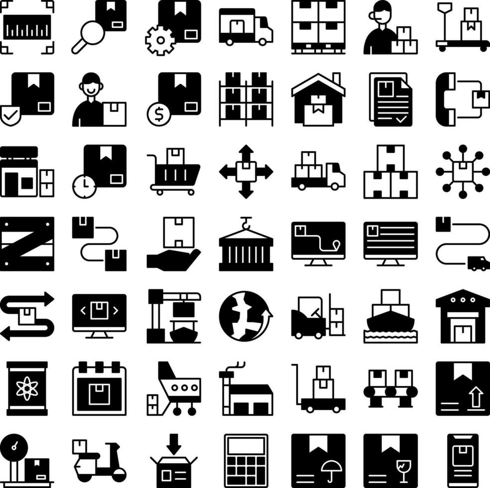 vector van logistiek icoon reeks stevig. perfect voor gebruiker koppel, nieuw sollicitatie.