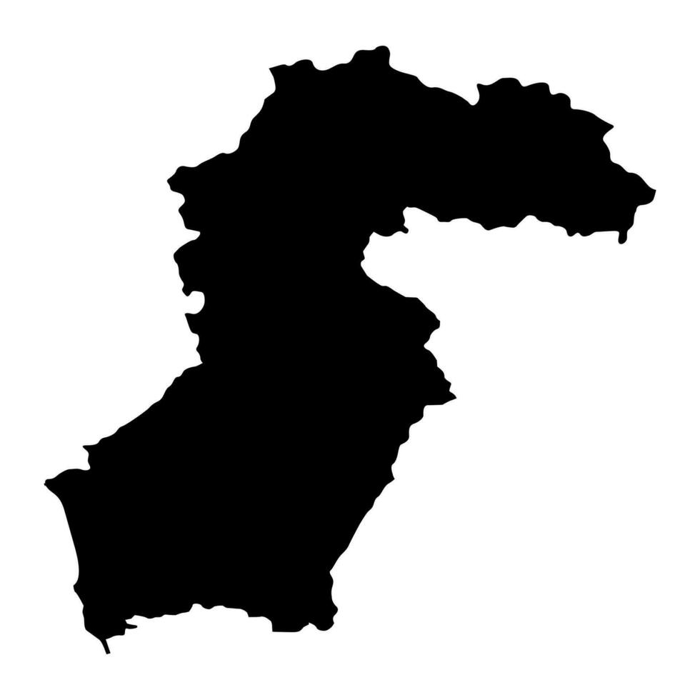 samegrelo zemo svaneti regio kaart, administratief divisie van Georgië. vector illustratie.