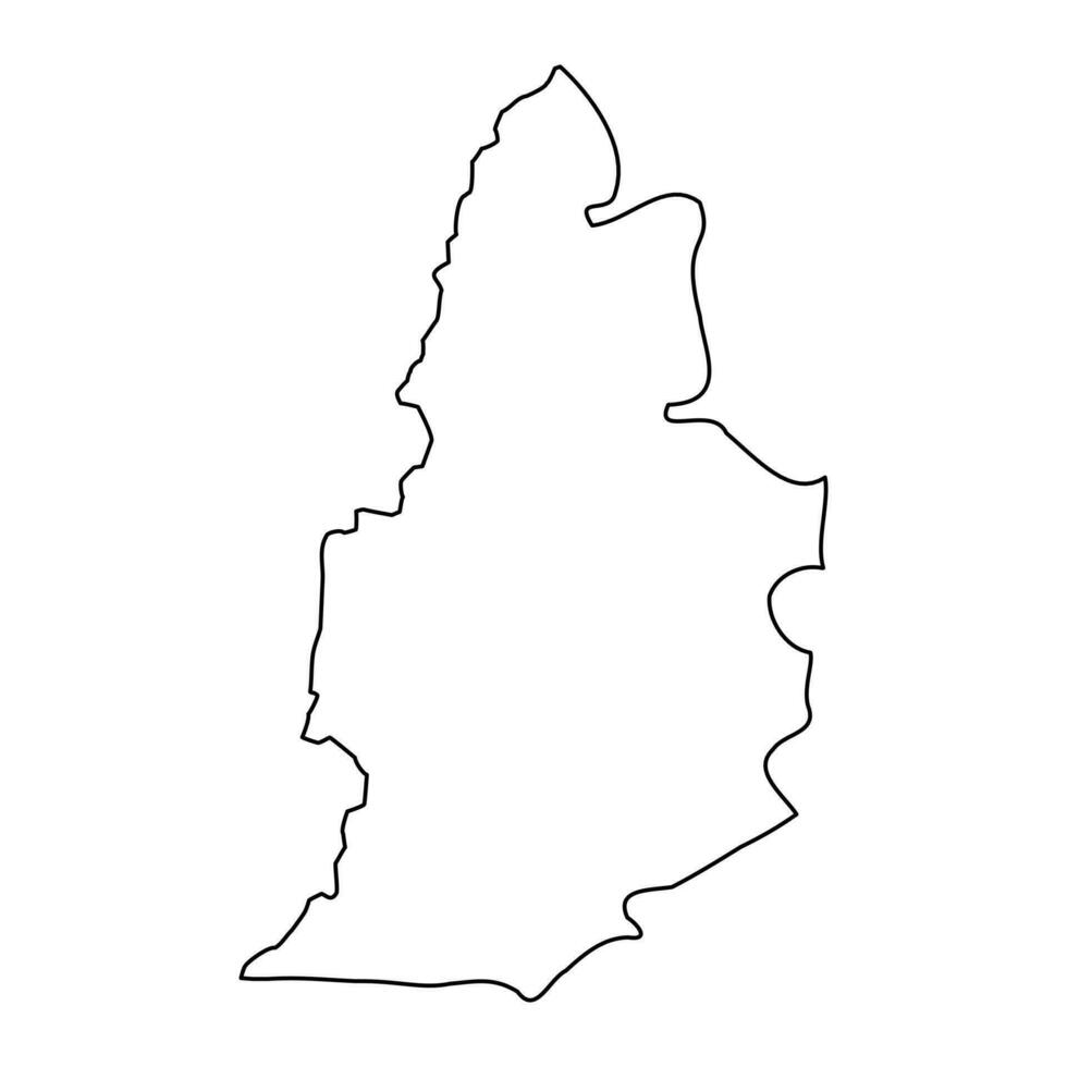 tulkarm gouvernement kaart, administratief divisie van Palestina. vector illustratie.
