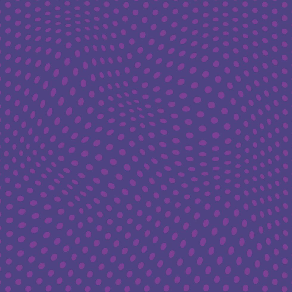 gemakkelijk abstract genaaid vaolet kleur cirkel polka punt golvend vervormen patroon Aan blauw kleur achtergrond vector