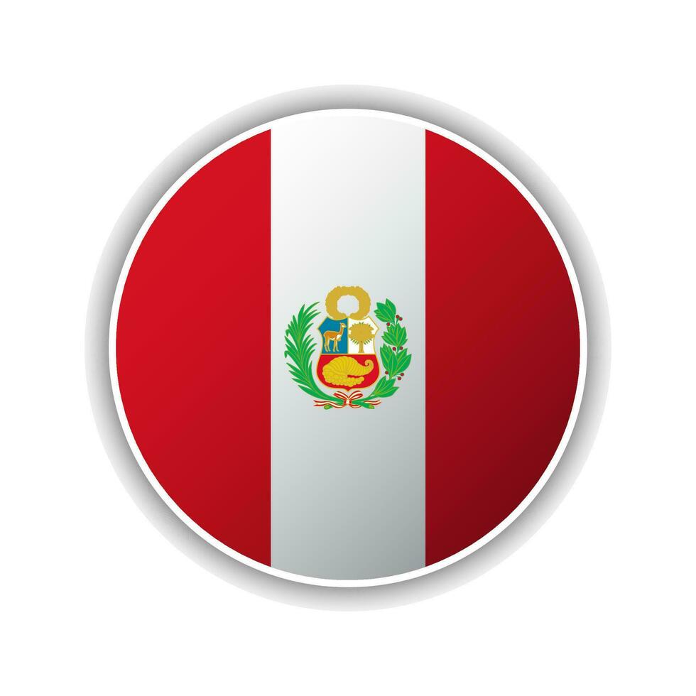 abstract cirkel Peru vlag icoon vector