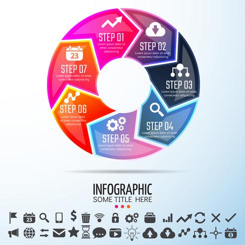 Infographics ontwerpsjabloon vector