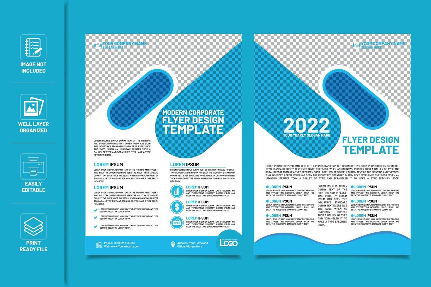 moderne zakelijke flyer design.eps vector