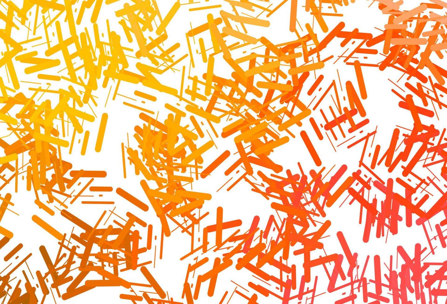 donkergeel, oranje vectorpatroon met smalle lijnen. vector