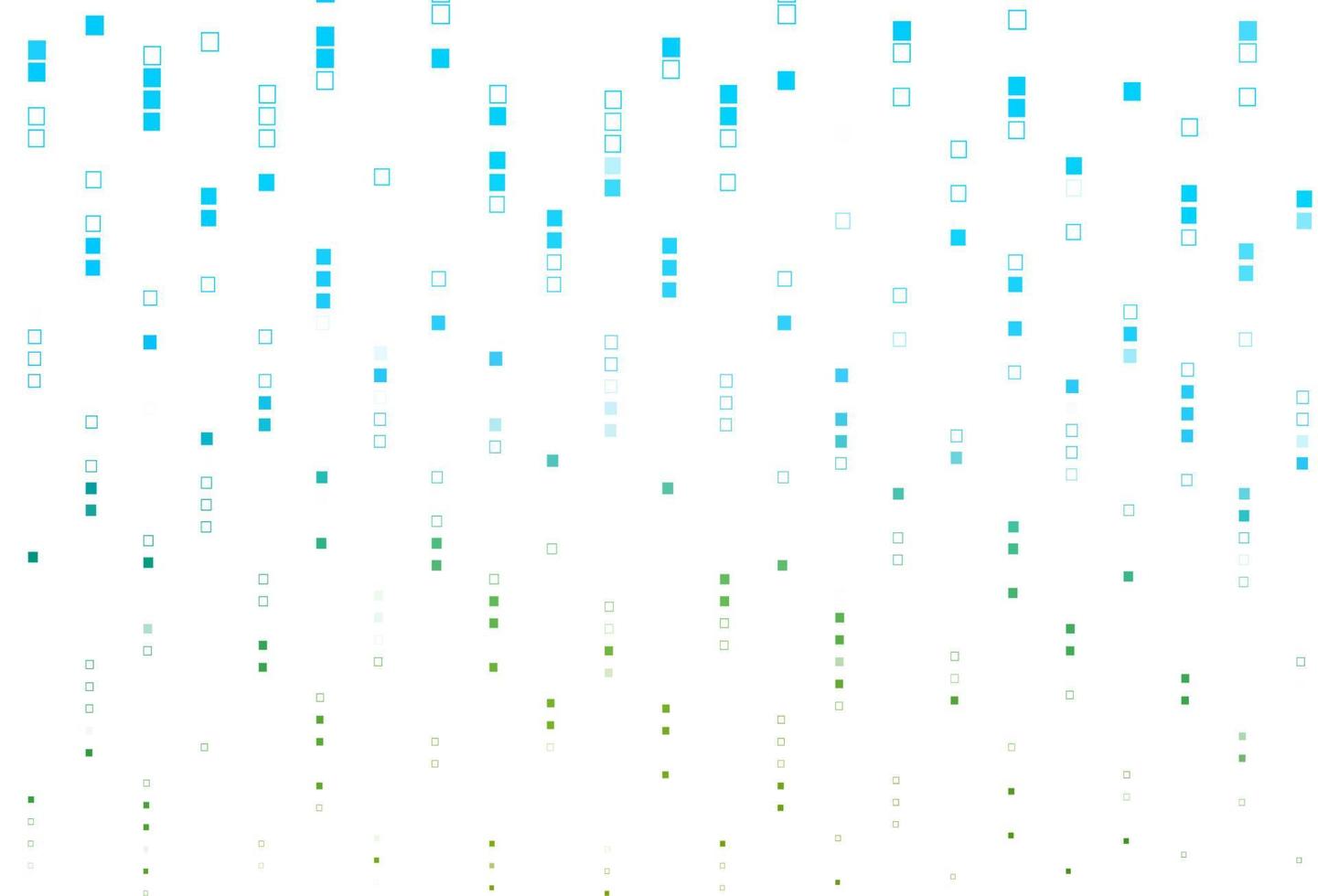 lichtblauw, groen vectorsjabloon met vierkante stijl. vector