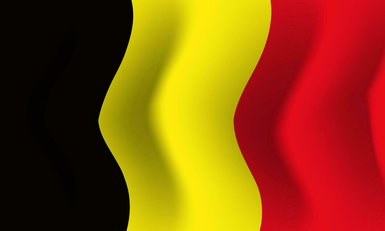 achtergrond zwaaien in de wind belgische vlag. achtergrond vector