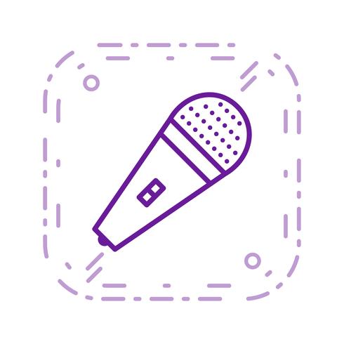 mic vector pictogram