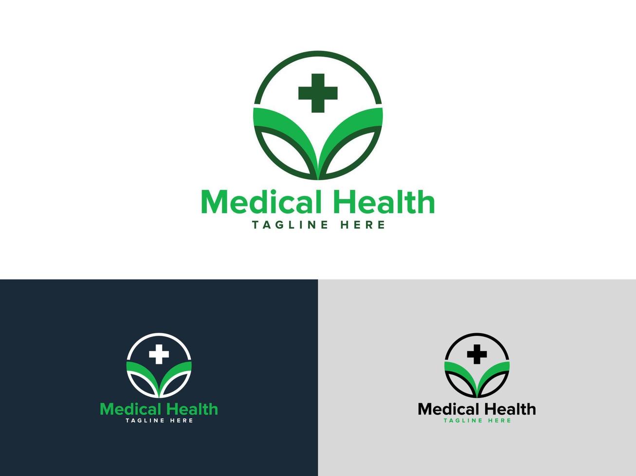 medische gezondheid natuurlijke logo vector sjabloon