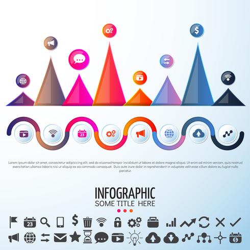 Infographics ontwerpsjabloon vector