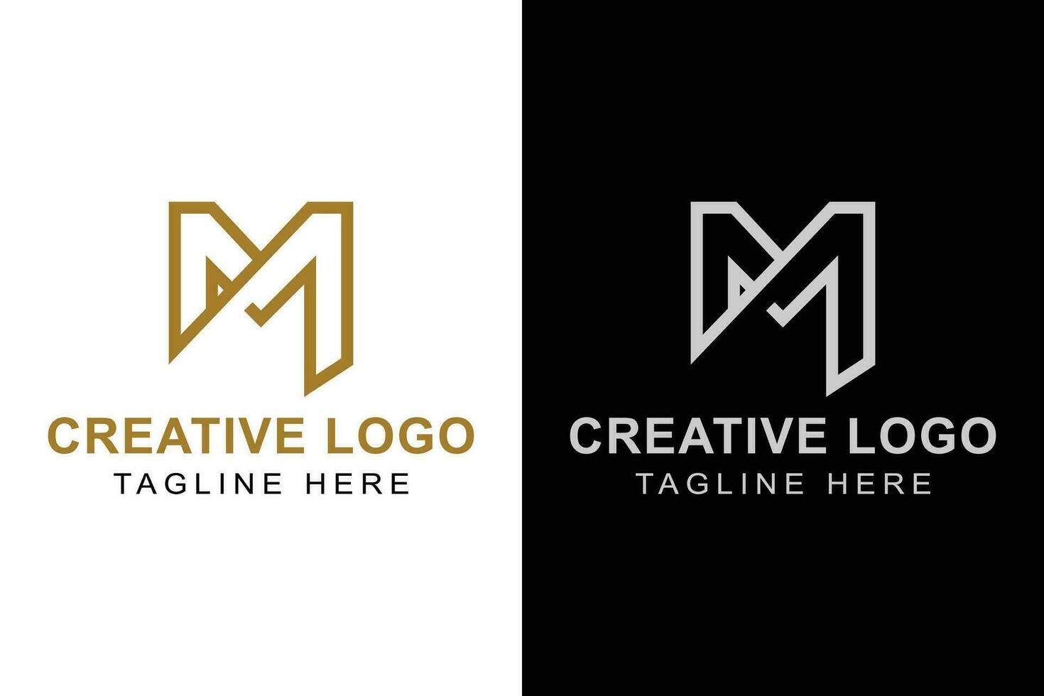 brief m logo. gemakkelijk vector ontwerp bewerkbare