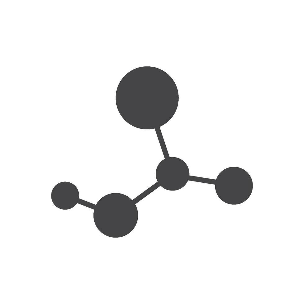 molecuul logo icoon vector
