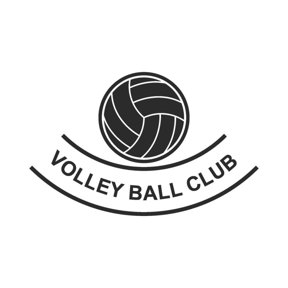 volley bal logo vector