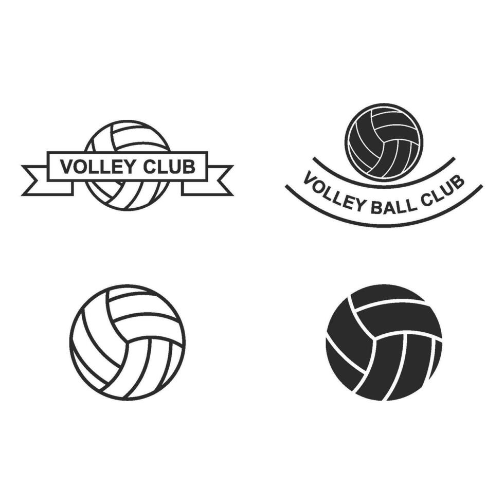 volley bal logo vector