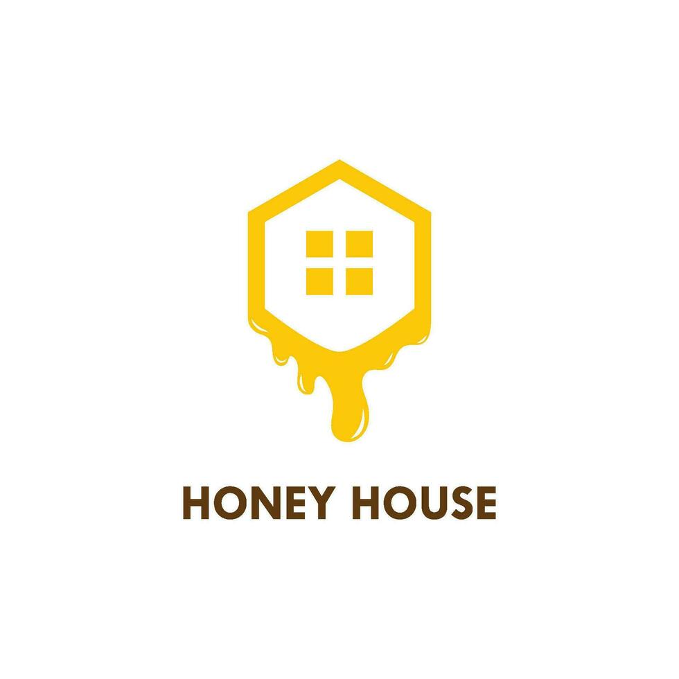 honingraat logo icoon vector