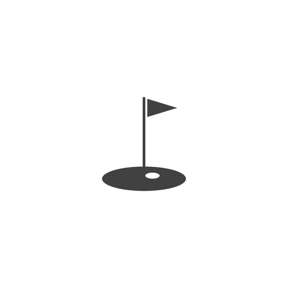 golf logo icoon vector