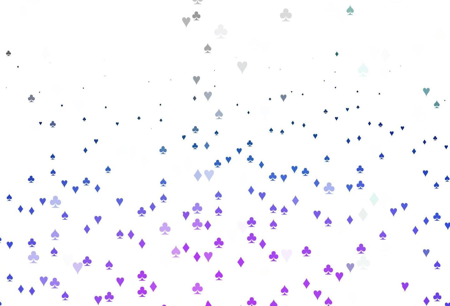 lichtroze, blauwe vectordekking met goksymbolen. vector