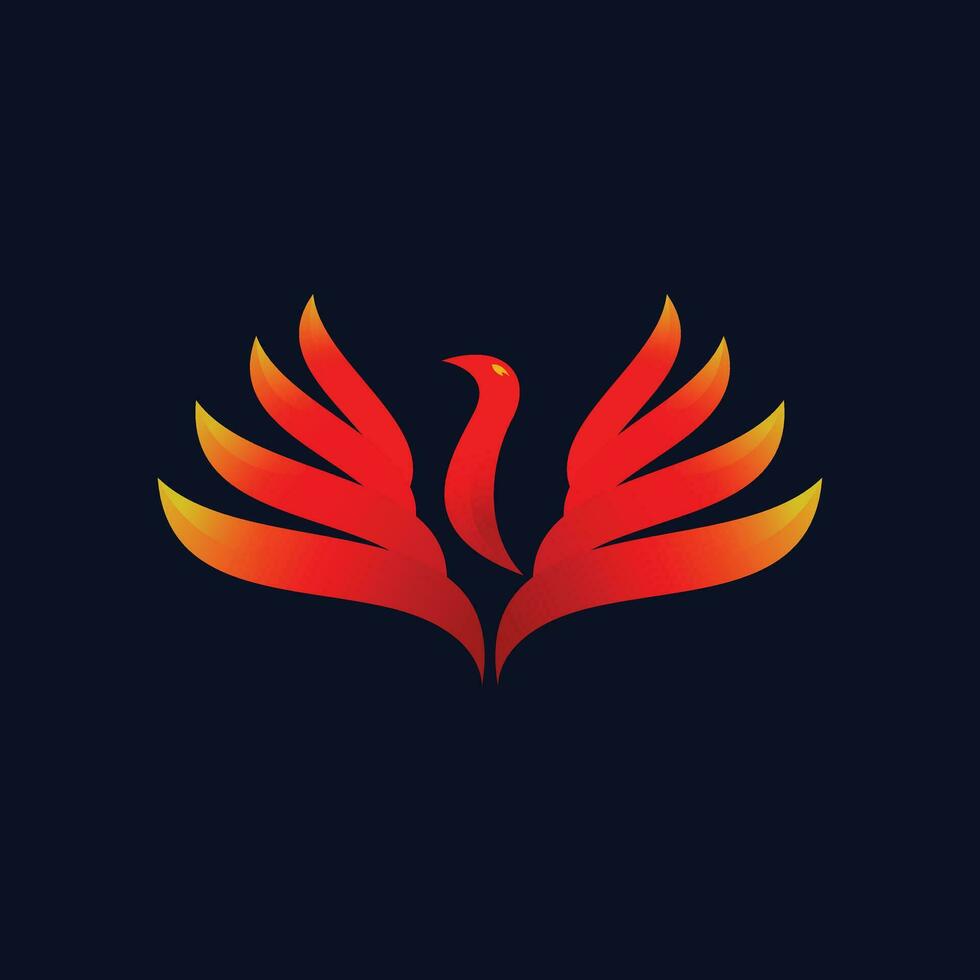 Feniks vogel brand logo vector