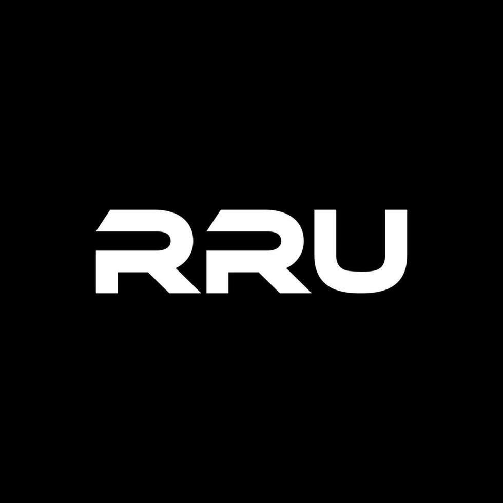 rru brief logo ontwerp, inspiratie voor een uniek identiteit. modern elegantie en creatief ontwerp. watermerk uw succes met de opvallend deze logo. vector