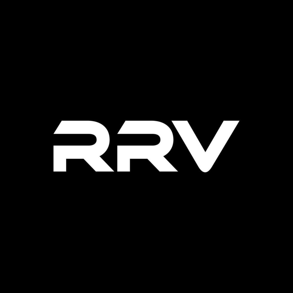 rrv brief logo ontwerp, inspiratie voor een uniek identiteit. modern elegantie en creatief ontwerp. watermerk uw succes met de opvallend deze logo. vector