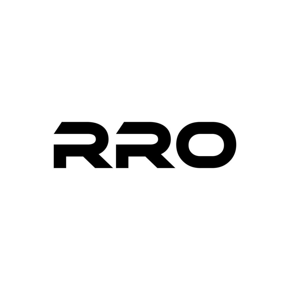 rro brief logo ontwerp, inspiratie voor een uniek identiteit. modern elegantie en creatief ontwerp. watermerk uw succes met de opvallend deze logo. vector