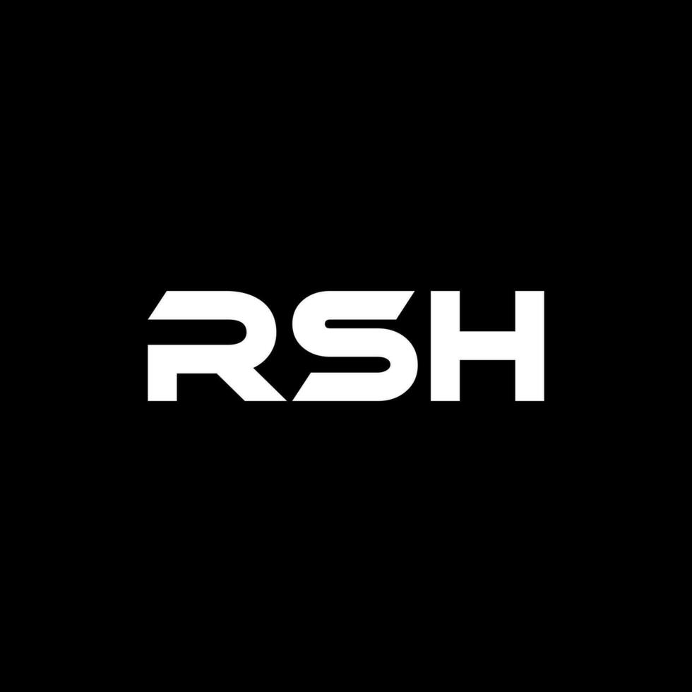 rsh brief logo ontwerp, inspiratie voor een uniek identiteit. modern elegantie en creatief ontwerp. watermerk uw succes met de opvallend deze logo. vector