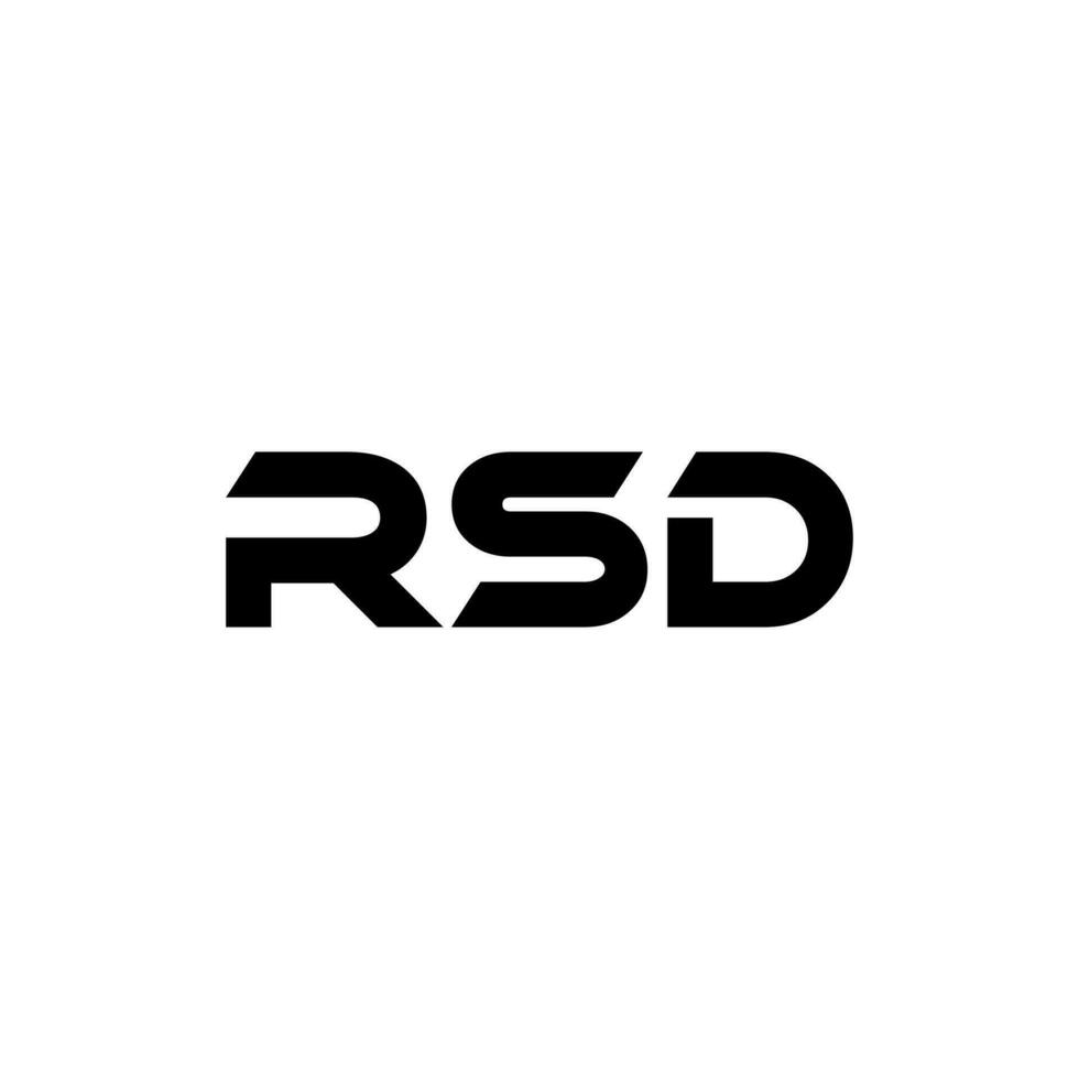 rsd brief logo ontwerp, inspiratie voor een uniek identiteit. modern elegantie en creatief ontwerp. watermerk uw succes met de opvallend deze logo. vector