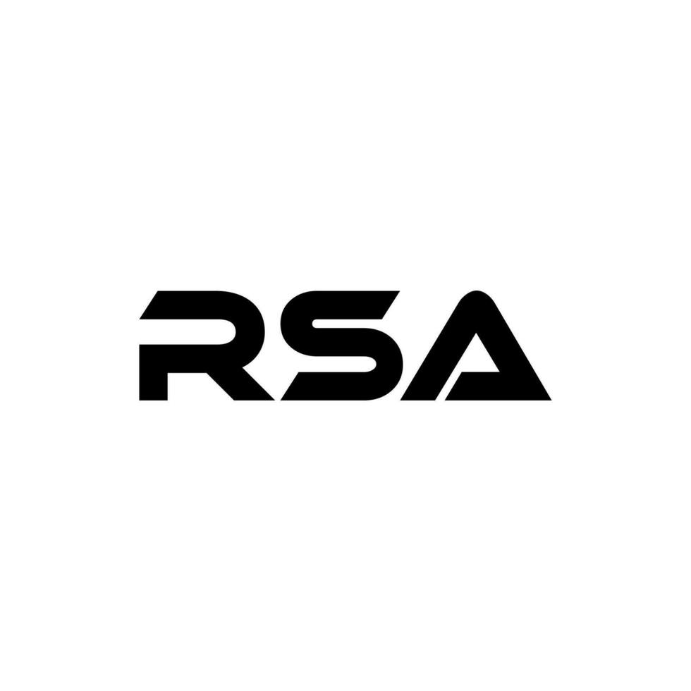 rsa brief logo ontwerp, inspiratie voor een uniek identiteit. modern elegantie en creatief ontwerp. watermerk uw succes met de opvallend deze logo. vector